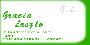 gracia laszlo business card